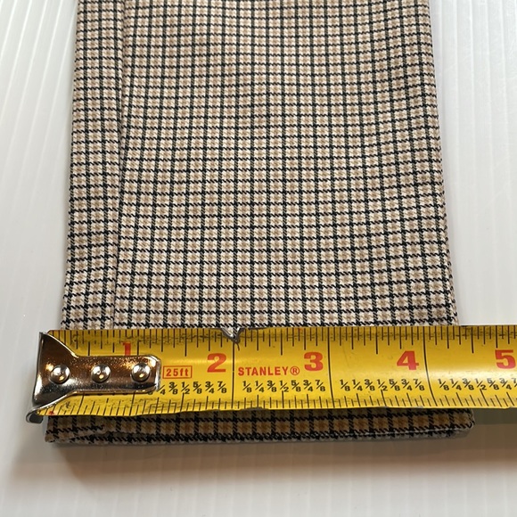 Forever 21 super skinny plaid trousers, black, cream & tan plaid. Women’s small - Picture 10 of 12